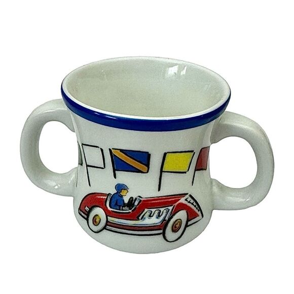 Tiffany & Co 2002 Race Cars 3-Piece Dish Set Plate Bowl Cup Made in Japan - Picture 6 of 7